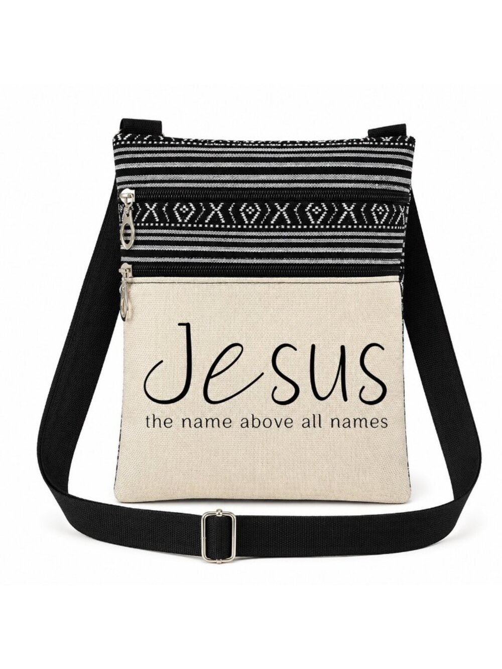 Fashion Jesus Printed Women's Crossbody Bag Jesus the name above all names